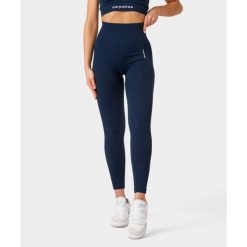 Legginsy bezszwowe Carpatree Allure granatowe. Legginsy damskie Carpatree, xs, bez wzorów, z elastanu, na fitness i siłownię. W wyprzedaży za 172.49 zł.