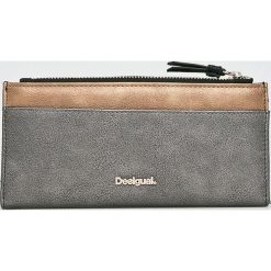 Desigual - Portfel. Szare portfele damskie Desigual, z materiału. Za 229.90 zł.