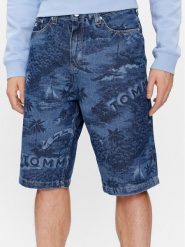 Tommy Jeans Szorty jeansowe Aiden DM0DM18787 Niebieski Baggy Fit. Niebieskie szorty męskie Tommy Jeans, m, bez wzorów, z bawełny. Za 269.99 zł.