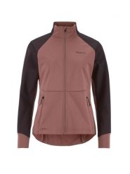 Craft CORE Essence Nordic Kurtka damska 3‑warstwowa przeciwwiatrowa – Rose. Brązowe kurtki sportowe damskie Craft, xl, bez wzorów, z jersey, bez kaptura. Za 626.00 zł.