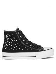 DeeZee Trampki WFA2791-2 Czarny. Czarne trampki i tenisówki damskie DeeZee, bez wzorów, z materiału, bez zapięcia. Za 49.99 zł.