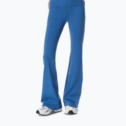 Legginsy treningowe damskie Cardio Bunny Flare. Niebieskie legginsy damskie Cardio Bunny, l, bez wzorów, z elastanu, do biegania. Za 189.99 zł.
