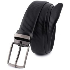 Pasek męski BELTIMORE r.105-120 cm E42 czarny. Czarne paski damskie bez wzorów. Za 65.99 zł.