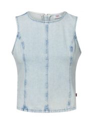 Levi's Bluzka Kobiety Bawełna niebieski, M. Niebieskie bluzki damskie Levi's, m, bez wzorów, z bawełny, eleganckie, bez kołnierzyka, bez ramiączek. Za 119.95 zł.