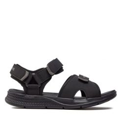 Sandały Skechers. Czarne sandały męskie Skechers, bez zapięcia. Za 189.99 zł.