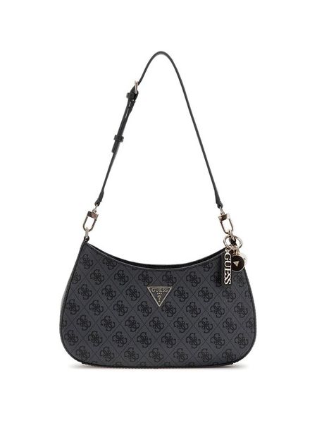 Guess Torebka 175341 Czarny. Czarne torebki do ręki damskie Guess, z aplikacjami, ze skóry, bez dodatków. Za 419.99 zł.