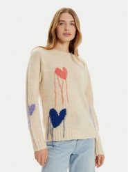 Frieda & Freddies Sweter 3366 Beżowy Regular Fit. Brązowe swetry damskie Frieda & Freddies, bez wzorów, z syntetyku, bez kołnierzyka, bez ramiączek, bez kaptura. Za 269.99 zł.