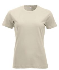 Clique New Classic-T Women – koszulka z ringspun bawełny, nowoczesny krój. Zielone t-shirty damskie CLIQUE, l, bez wzorów, z bawełny, klasyczne, bez kołnierzyka. Za 104.55 zł.