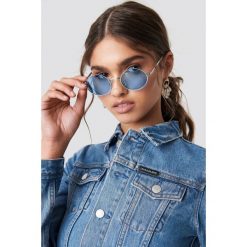 NA-KD Accessories Owalne kolorowe okulary przeciwsłoneczne - Blue. Niebieskie okulary przeciwsłoneczne damskie NA-KD Accessories. Za 40.95 zł.