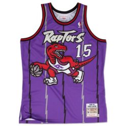 Koszulka Nba Toronto Raptors Vince Carter. Fioletowe koszulki sportowe męskie Mitchell & Ness, bez wzorów, bez kołnierzyka, bez ramiączek, do koszykówki. Za 1,298.00 zł.