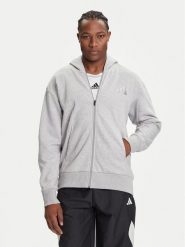 Adidas Bluza ALL SZN Fleece IY4159 Szary Loose Fit. Szare bluzy męskie Adidas, m, bez wzorów, z bawełny, bez kaptura. Za 209.99 zł.