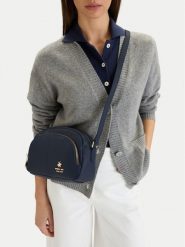 Beverly Hills Polo Club Torebka CEO-BHPC-C-013-09 Granatowy. Niebieskie listonoszki damskie Beverly Hills Polo Club, bez wzorów, z materiału, bez dodatków. Za 179.99 zł.