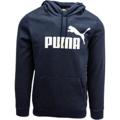 Bluza treningowa męska Puma Ess Heather Hoodie FL. Brązowe bluzy męskie Puma, l, bez wzorów, z bawełny, z kapturem. Za 247.98 zł.