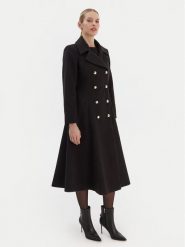 Rinascimento Płaszcz przejściowy CFC0126730003 Czarny Regular Fit. Czarne płaszcze damskie Rinascimento, xs, bez wzorów, z syntetyku, bez kaptura. Za 1,059.00 zł.