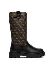 Guess Kozaki EO-CS6795-02 Czarny. Czarne buty zimowe dziewczęce Guess, z aplikacjami, bez zapięcia. Za 299.99 zł.