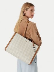 KARL LAGERFELD Torebka B3W30136 Kremowy. Białe torebki do ręki damskie KARL LAGERFELD, bez wzorów, ze skóry, bez dodatków. Za 1,099.00 zł.