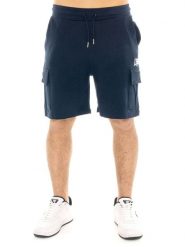 Męskie szorty bermudy cargo z małym logo. Czarne krótkie spodenki sportowe męskie LEONE 1947 APPAREL, m, bez wzorów, na fitness i siłownię. Za 265.23 zł.