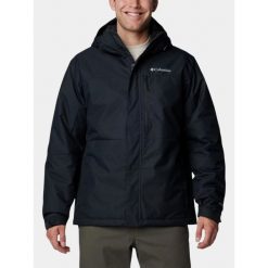 Kurtka Przeciwdeszczowa Męska Columbia Hikebound II. Czarne kurtki męskie Columbia, m, bez wzorów, sportowe, bez kaptura. W wyprzedaży za 717.80 zł.