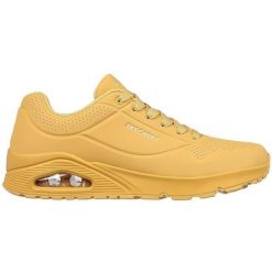 Buty sportowe męskie Skechers Uno Stand On Air. Żółte buty sportowe męskie Skechers, z syntetyku, bez zapięcia. Za 390.00 zł.