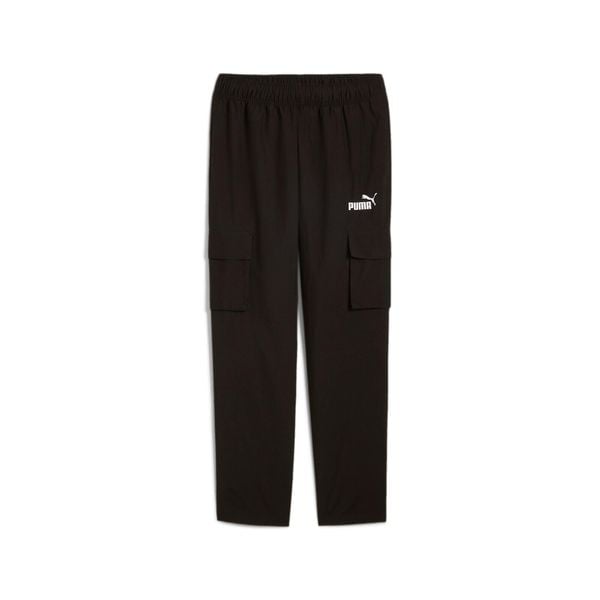 Spodnie cargo Puma Power. Czarne spodnie sportowe męskie Puma, l, bez wzorów, z bawełny. Za 223.25 zł.