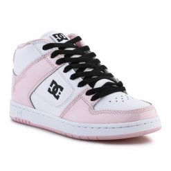 Buty DC Manteca 4 Mid J W ADJS100162-LTP różowe. Czerwone obuwie sportowe damskie bez wzorów, z gumy. Za 503.88 zł.