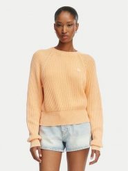 HUGO Sweter Slipery 50554206 Pomarańczowy jasny Regular Fit. Brązowe swetry damskie Hugo, l, bez wzorów, z bawełny, bez kołnierzyka, bez ramiączek, bez kaptura. Za 549.99 zł.