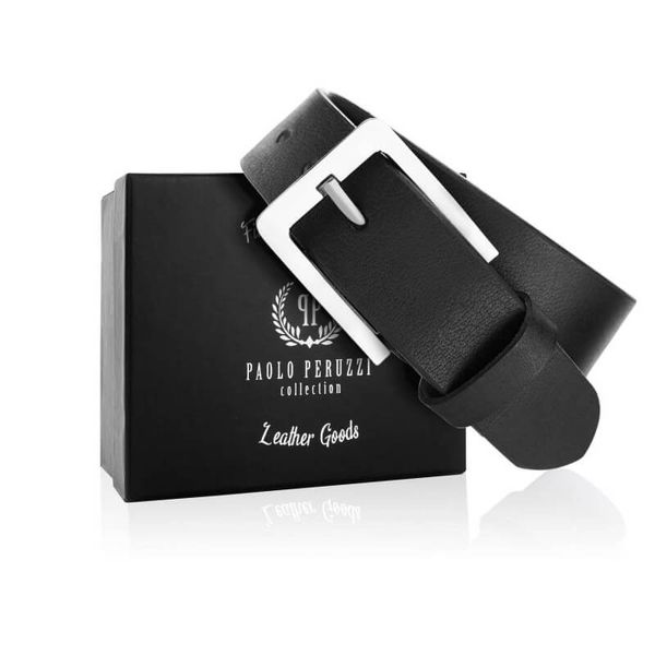 Pasek skórzany 100 CM PAOLO PERUZZI 04Z01100 czarny. Czarne paski damskie Paolo Peruzzi, bez wzorów, z materiału, klasyczne. Za 59.00 zł.