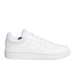 Buty adidas Hoops 3.0 Low Classic W GW3036 białe. Białe obuwie sportowe damskie bez wzorów, z gumy. Za 357.94 zł.