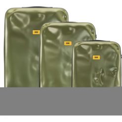 Walizki Icon w zestawie 3 el. matowy oliwkowy. Walizki damskie marki Crash Baggage. Za 2,628.00 zł.