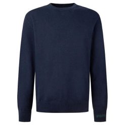 Sweter z okrągłym dekoltem Pepe Jeans Andre. Niebieskie swetry przez głowę męskie Pepe Jeans, na zimę, m, bez wzorów, z jeansu, bez kołnierzyka. W wyprzedaży za 222.50 zł.