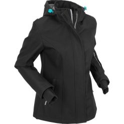 Kurtka outdoorowa funkcyjna z podszewką barankiem bonprix czarny. Czarne kurtki damskie bonprix. Za 199.99 zł.