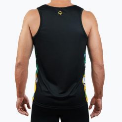 Koszulka Ground Game Copacabana. Czarne koszulki sportowe damskie GROUND GAME, l, bez wzorów, z tkaniny, bez kołnierzyka, bez ramiączek, na fitness i siłownię. Za 99.99 zł.