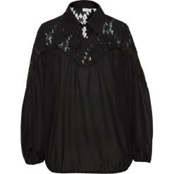 Bluzka z kołnierzykiem bonprix czarny. Bluzki damskie marki bonprix. Za 49.99 zł.