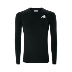 Koszulka z długim rękawem Kappa Vurbat. Czarne koszulki sportowe męskie Kappa, bez wzorów, bez kołnierzyka, bez ramiączek, na fitness i siłownię. Za 195.00 zł.