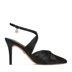 Szpilki Nine West. Czarne szpilki damskie Nine West, bez wzorów, bez obcasa, bez zapięcia. Za 249.99 zł.