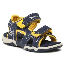 Sandały Timberland. Niebieskie sandały chłopięce Timberland, bez zapięcia. Za 149.99 zł.