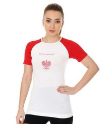 Koszulka damska z krótkim rękawem Brubeck 3D Husar PRO. Białe koszulki sportowe damskie Brubeck, s, bez wzorów, z dzianiny, bez kołnierzyka, bez ramiączek, do biegania. Za 99.99 zł.