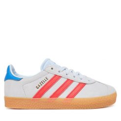 Sneakersy adidas. Niebieskie trampki i tenisówki chłopięce Adidas, bez wzorów, bez zapięcia. Za 279.99 zł.