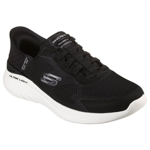 Buty sportowe Sneakersy męskie, Slip-Ins: Bounder 2.0 - Emerged. Białe buty sportowe męskie Skechers, z materiału, bez zapięcia, trekkingowe. Za 379.99 zł.