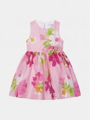 Mayoral Sukienka elegancka 3911 Różowy Regular Fit. Czerwone sukienki dla dziewczynek Mayoral, bez wzorów, z bawełny, eleganckie, bez ramiączek. Za 169.99 zł.