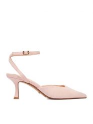 DeeZee Czółenka CEO-CWBFS11610 Różowy. Czerwone czółenka damskie DeeZee, bez wzorów, z materiału, bez obcasa, bez zapięcia. Za 129.99 zł.