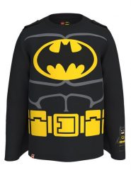 LEGO Bluzka 12010651 Czarny Regular Fit. Czarne t-shirty dla chłopców LEGO, bez wzorów, z bawełny, bez ramiączek. Za 129.99 zł.