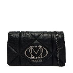 Torebka LOVE MOSCHINO. Czarne torebki do ręki damskie Love Moschino, bez wzorów, wizytowe, bez dodatków. Za 789.99 zł.