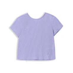 Koszulka sportowa dla dzieci Lemon Explore WL4 z krótkim rękawem crop top. Fioletowe t-shirty i topy dla dziewczynek LEMON explore, bez wzorów, z elastanu, bez ramiączek. Za 59.90 zł.