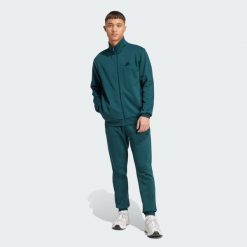 Dres 3-Stripes Fleece. Niebieskie buty sportowe męskie Adidas, z dresówki, bez zapięcia, na fitness i siłownię. Za 369.00 zł.