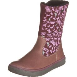 Skórzane kozaki w kolorze fioletowym. Buty zimowe dziewczęce Zimowe obuwie dla dzieci. W wyprzedaży za 172.95 zł.
