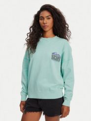 Quiksilver Bluza EQWFT03179 Turkusowy Oversize. Niebieskie bluzy damskie Quiksilver, m, bez wzorów, z bawełny, bez kaptura. Za 179.99 zł.