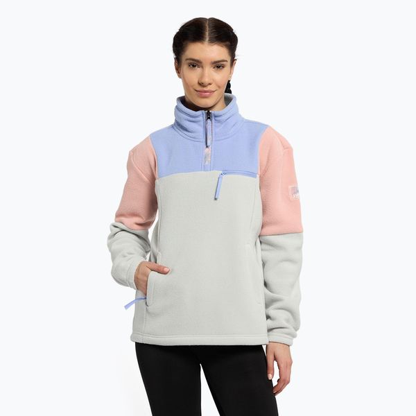 Bluza snowboardowa damska ROXY Chloe Kim Layer. Szare bluzy damskie Roxy, na zimę, m, bez wzorów, bez kaptura. Za 149.99 zł.