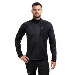Bluza trekkingowa męska Montura Dolomiti Maglia m. Czarne bluzy męskie MONTURA, m, bez wzorów, bez kaptura. Za 629.99 zł.