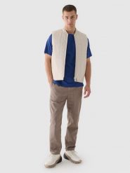 4F Spodnie casual męskie - brązowe XXL. Brązowe spodnie sportowe męskie 4f, l, bez wzorów, z bawełny. W wyprzedaży za 79.99 zł.
